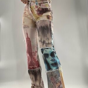 Jaded London Patchwork Statue Jeans